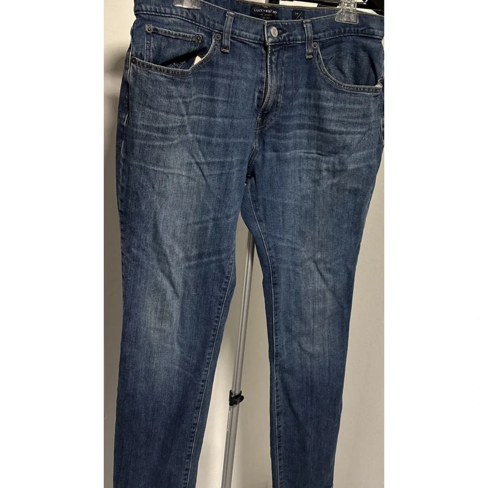 Lucky Brand 121 Slim Mens Jeans Blue Medium Wash 34x32
